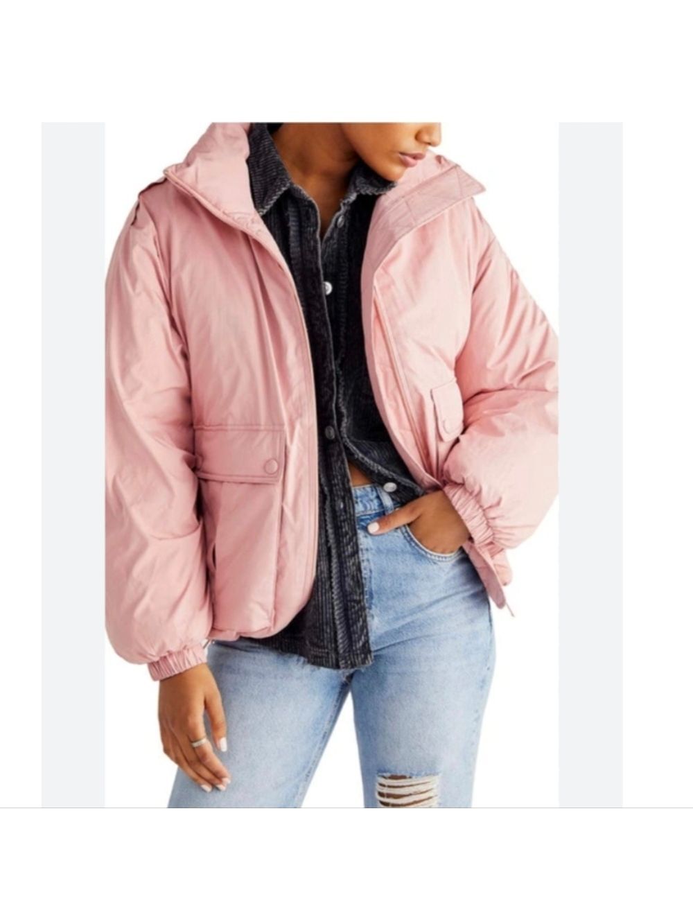 Free People Duvet Bomber Jacket XS